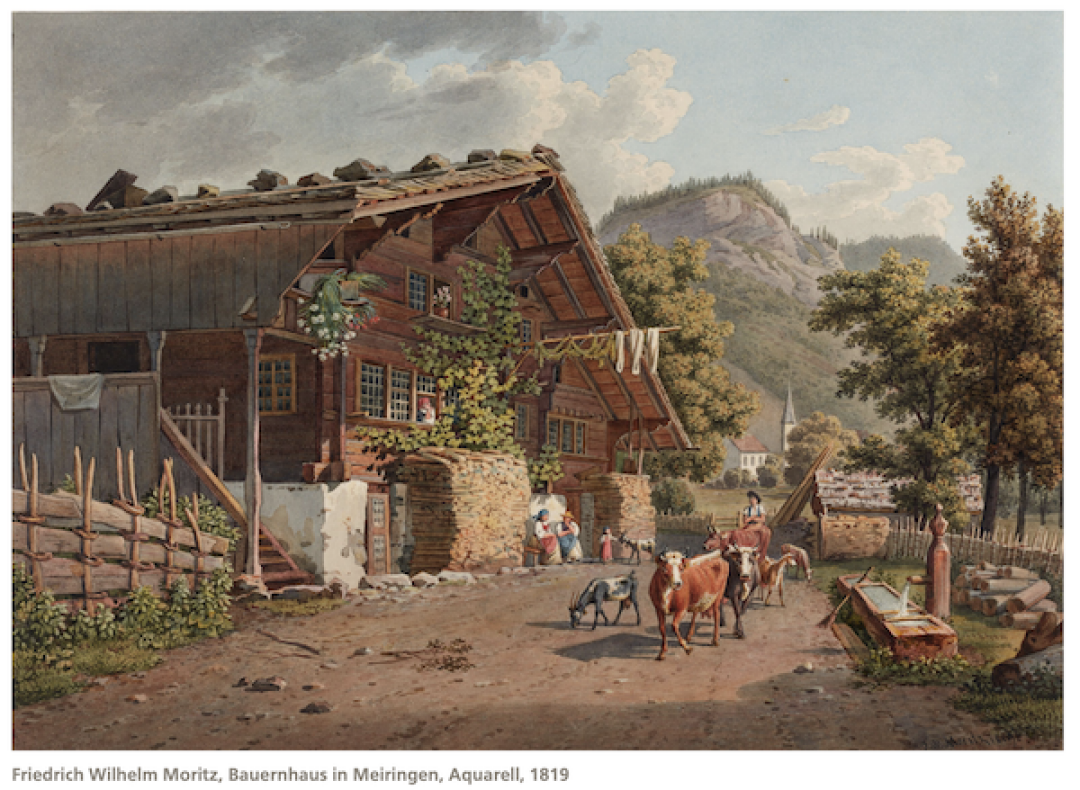 Traditional chalet farm house from 1800