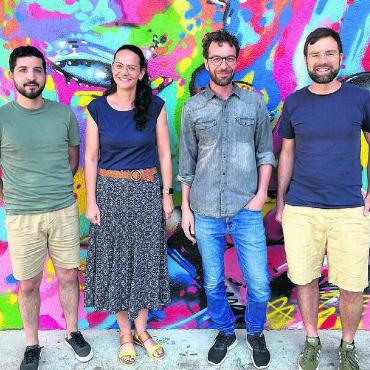 Konstanz trotz Wechseln - Sie bilden die neue vierköpfige Geschäftsleitung vom VJF: v. l. Luca Baldelli, Karin Stoll, Lorenz Schmidlin und Fabian Birrer.