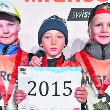 Bronzemedaille fürs Kelleramt - Er fuhr souverän aufs Treppchen: Severin Ramseier aus Jonen (rechts). Bild: zg