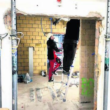 «Es sind freudige Monate» - Im Innern des Zentralbaus sind derzeit bis zu 70 unterschiedliche Handwerker gleichzeitig beschäftigt.