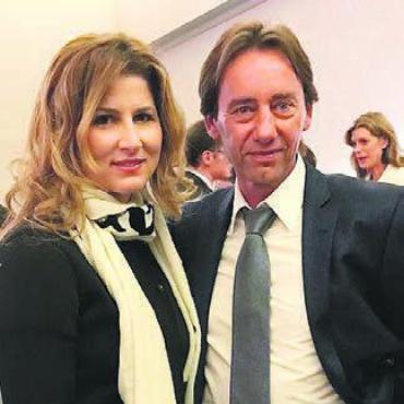 Herz-Schmerz - Leo Lüthy unter den ganz grossen Stars. Hier mit Mirka Federer.