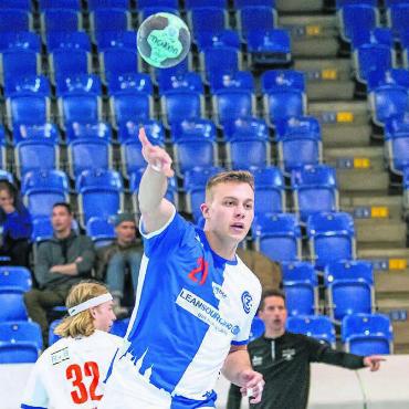 Pendler zwischen den Teams - Marc Bader im Trikot von GC Amicitia. Im letzten NLA-Spiel von GC wurde er zum besten Spieler ausgezeichnet. Bild: zg