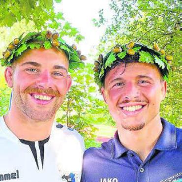 Freiämter auf gutem Weg - Die beiden Freiämter Sieger am Sägemehlringertag in Eschenbach: Joel Meier (links) und Michael Bucher.