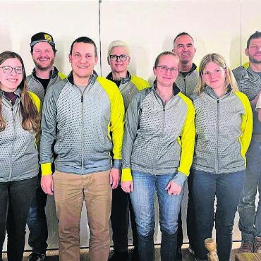Gastgeber will Siege - Das OK des Freiämtercups und des Jugitags v. l.: Patrick Städelin (OK-Präsident), Fabienne Vollenweider, Jürg Röthlisberger, Fredy Klausner, Kerstin Schneebeli, Corinne Klausner, Michel Köchli, Sandra Muff, Adrian Meier, Martin Lang. Bild: zg