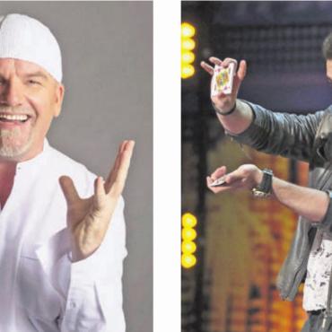 Aufmarsch der Stars - Bilder: zg Treten im Oktober in Wohlen auf: Sänger DJ Ötzi und Illusionist Chris Stark.