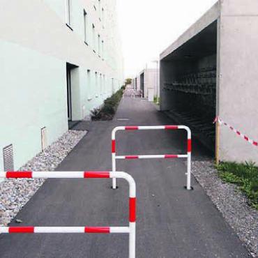 «Die Mitte» will Taten sehen - Die nicht realisierte Velowegverbindung zwischen dem Bahnhof und dem Industriegebiet. Bild: zg