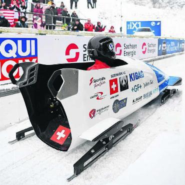 Jagd auf Humphries - Kann Melanie Hasler im Monobob eine Medaille holen? Bild: zg