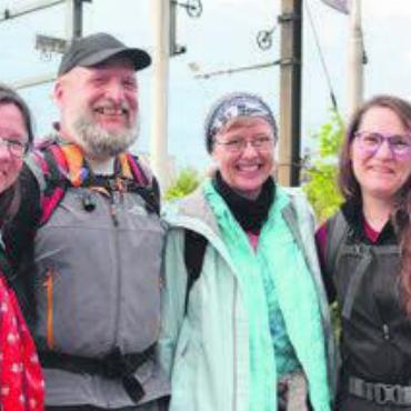 Unvergessliches Abenteuer - Freuen sich: (v. l.) Barbara Weymann, Claude Jaquet, Sibylle Strebel und Francine Jaquet.