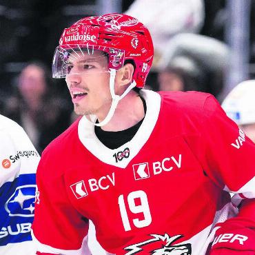 Immer positiv bleiben - Michael Hügli war vier Jahre alt, als er das erste Mal einen Eishockeyschläger in den Händen hielt. Seit dieser Saison spielt er in den Reihen des Lausanne HC. Bild: Freshfocus