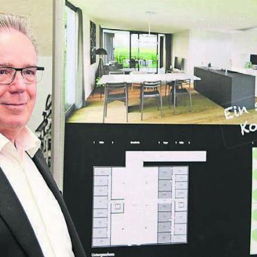 «Das Freiamt ist beliebt» - Ulrich Stalder von der Real Estate AG in Zug präsentierte ein interessantes und neues Projekt am Ahornweg in Waltenschwil.