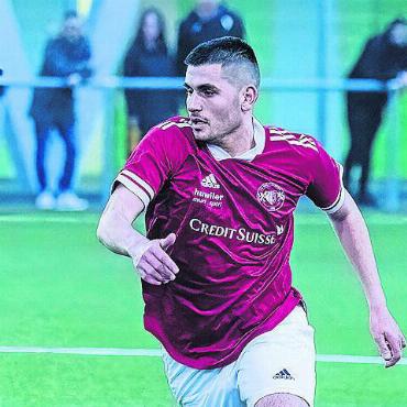 Derby-Tornado Bremgarten - Einer der vier Torschützen im Derby: Halil Hoxhaj. Bild: zg