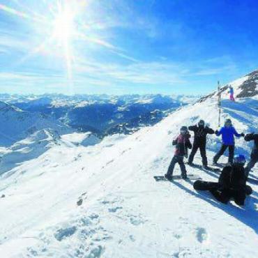 Aller guten Dinge sind drei - Wer möchte bei solchen Bedingungen nicht auch auf die Piste?
