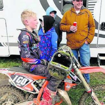 Ein Junger trumpft auf - Erfolgreich am Wohler Motocross: Sven Wiederkehr. Bild: zg
