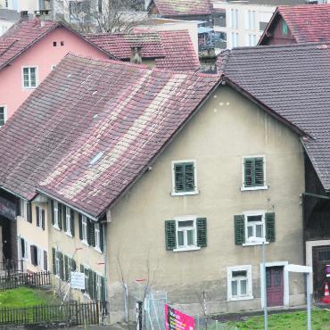 Planungszone Steingasse - Im Fokus: Die beiden Häuser Steingasse 25 und 27. Bild: dm