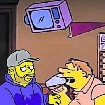 Ein Lehrer wird gelb - Claude Hasler sitzt in «Moes Taverne» und trinkt mit Barney ein Bier.
