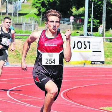 Trotz allem überzeugend - Sven Keusch überzeugte über 400 m trotz starker Konkurrenz.