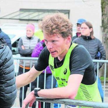 Sportlich attraktiver Lauf - Adrian Lehmann hat sich komplett verausgabt. Für den Sieg hat es dem Langstreckenläufer dennoch nicht gereicht, ...