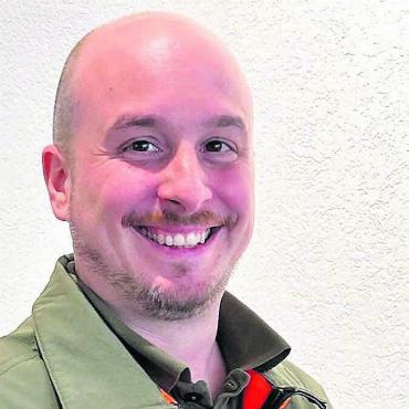 Jederzeit bereit zum Einsatz - Sandro Magistretti, neuer Bataillonskommandant des Gemeindeverbands Aargau Ost. Bild: zg