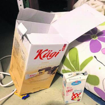 Der Fremde im Bett - Viel Kägi Fret und Milch hat der fremde Schlafgast verputzt.