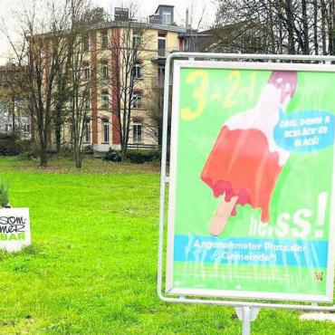 Grösste Hitze beim Bahnhof - Das Isler-Areal – in den Augen der Projektteilnehmenden der angenehmste Aufenthaltsort in Wohlen. Bild: zg