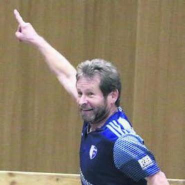 Das schwerste Team gewinnt - Werner Lüthi bejubelt sein Prachtstor.