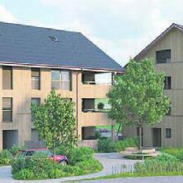 Neuer Wohnraum mit wunderbarer Weitsicht auf den Hallwilersee - Es entsteht komfortabler Wohnraum mit wertvollen Begegnungszonen.