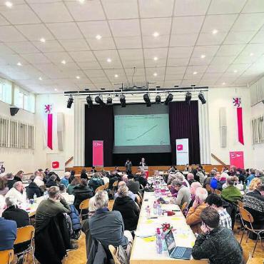 «Kaufkraft muss gestützt werden» - Die Aargauer SP nominierte im Casino ihre Nationalratskandidaten. Bilder: Walter Minder