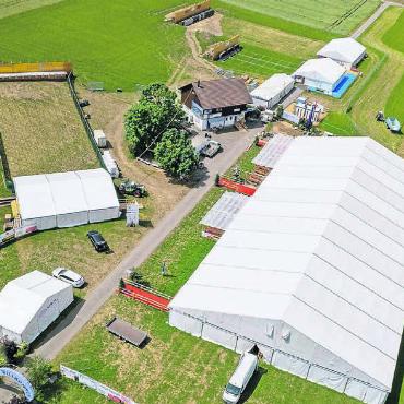 8000 Schützen im Freiamt legen los - Das Festareal ist bereit für die Schützinnen und Schützen und die zahlreichen Besucher. Bilder: zg