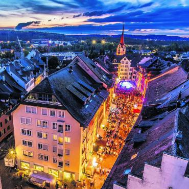Das Leuefäscht nimmt Formen an - Bremgarten wird in diesem Jahr zur Kulisse eines grossen, bunten Festes. Bild: Briner Photography, Michael Briner