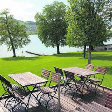 Ganze Anlage modernisiert - Das Strandbad Seerose hat sich herausgeputzt für die Saison. Bild: gvd