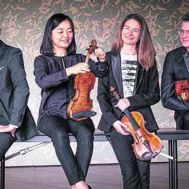 Gemeinsam mit Vielklang - Auch das Galatea Quartett spielt am Jubiläumsfest: Sie treten am Montag, 3. Juli, mit «Venezia» auf. Bilder: zg