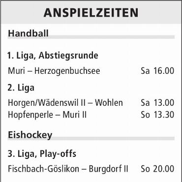 ANSPIELZEITEN