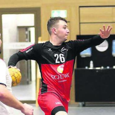 Ruhepol am Kreis - Joel Borioli und die Wohler Handballer empfangen Baden II. Bild: jg