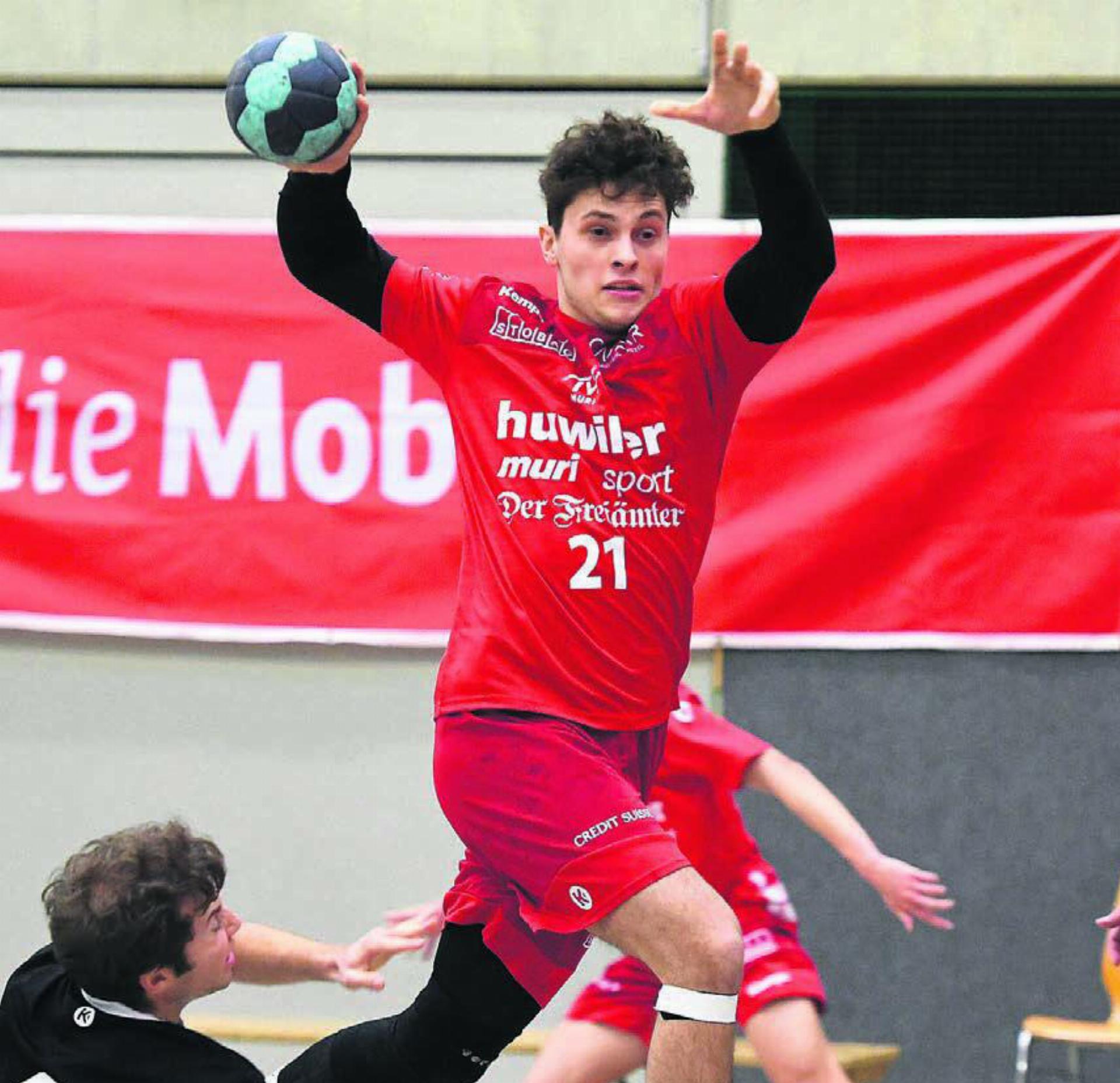 Er zeigte eine starke Partie: Muri-Spielmacher Severin von Matt. Bild: tvm