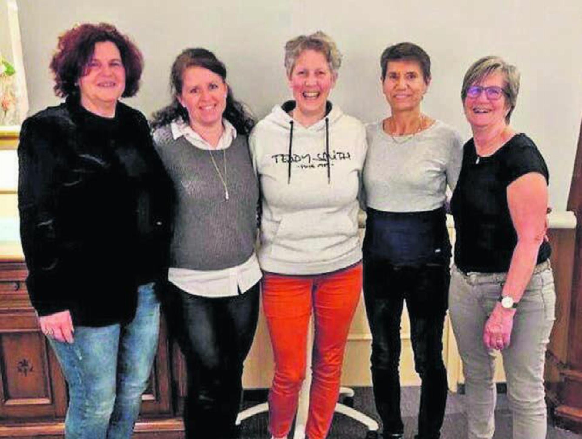 Der neue Vorstand der Riege Beri-Fit/Volley. Bild: zg
