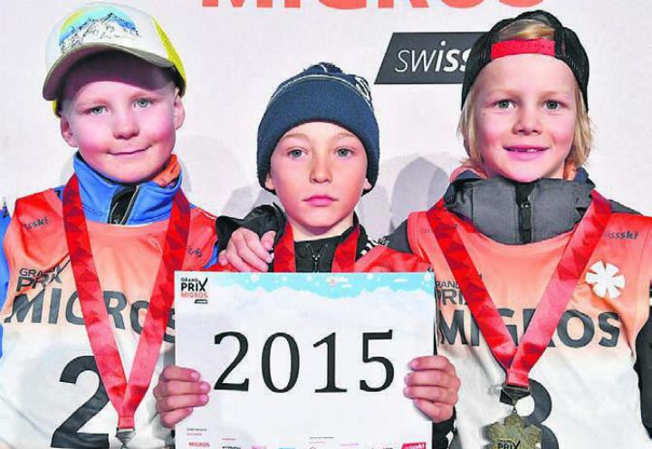 Er fuhr souverän aufs Treppchen: Severin Ramseier aus Jonen (rechts). Bild: zg
