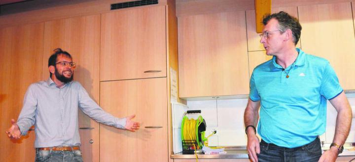 Sie waren nicht gleicher Meinung: Initiant Felix Huber (links) und Gemeinderat Thomas Lang. Bild: Roger Wetli