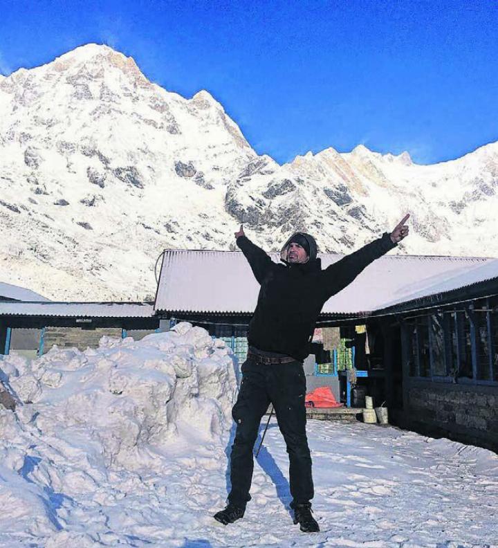 Freiheit: Christian Döbeli im Himalaja-Gebirge. Bilder: zg