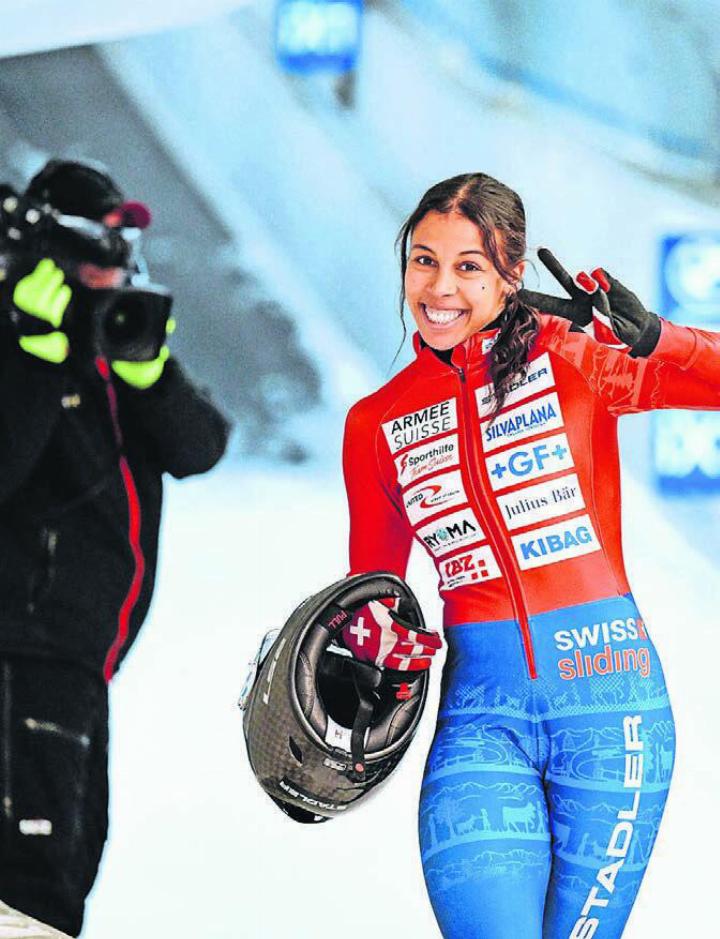 Melanie Hasler läuft es wie geschmiert. Sie holt erneut einen Podestplatz im Weltcup. Bild: zg