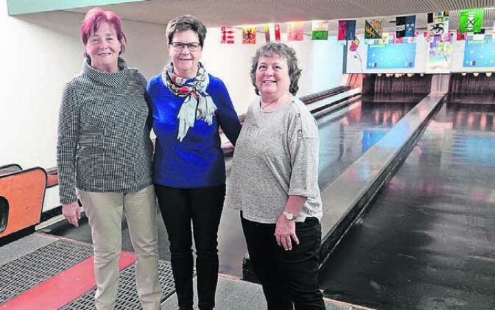 Das Siegertrio bei den Damen (von links): Käthi Röthlisberger, Luzia Holenstein, Rita Schertenleib. Bild: zg