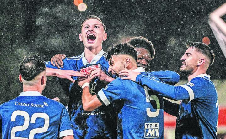 Alessandro Vogt bejubelt mit dem FC Wohlen sein Tor im Cup gegen Servette. Spätestens da war er auf dem Wunschzettel einiger grosser Vereine. Bild: Freshfocus Alessandro Vogt bejubelt mit dem FC Wohlen sein Tor im Cup gegen Servette. Spätestens da war er auf dem Wunschzettel einiger grosser Vereine. Bild: Freshfocus