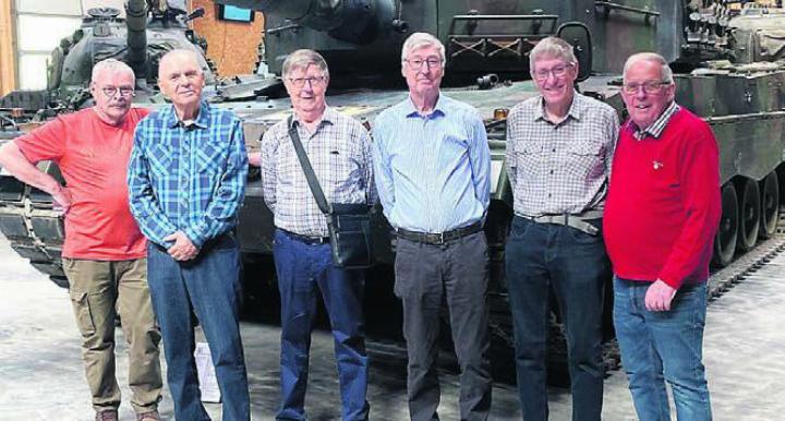 Die ehemaligen Fiko-Mitglieder (v. l.): Peter Breitschmid, Werner Strub, Louis Widmer, René Kasper, Fred Markwalder, Hans Hübscher. Bild: zg