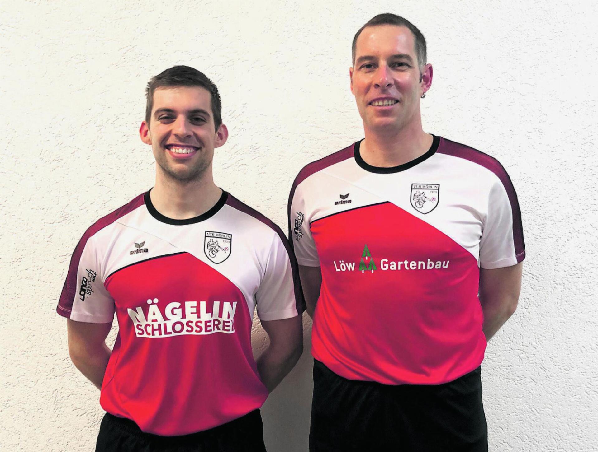Die NLB-Meister: Nick Metzger (links) und Stefan Lützelschwab. Foto: NFZ Archiv