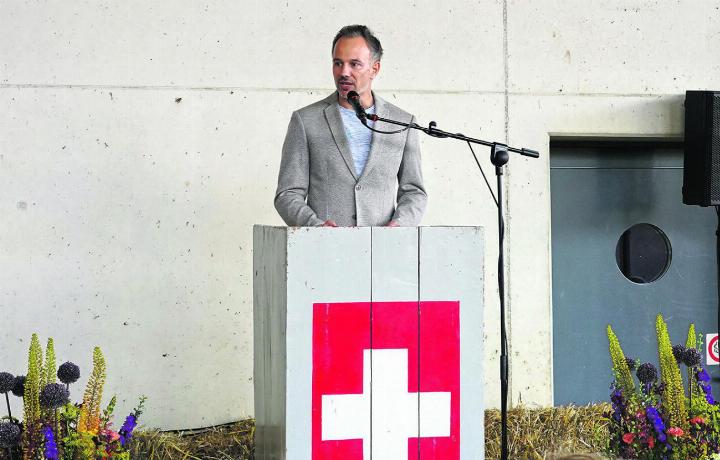 Marco Biland hielt eine sehr persönliche Rede. Foto: zVg