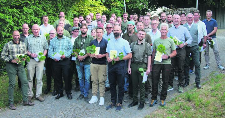 Auf Schloss Habsburg wurden die neu brevetierten Jägerinnen und Jäger geehrt. Foto: zVg
