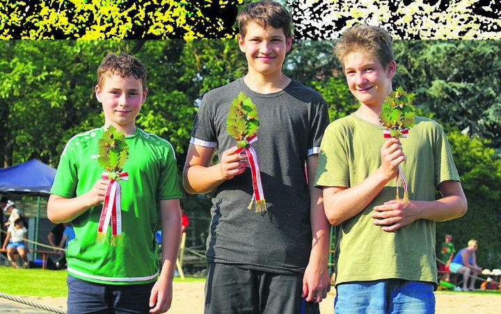 Die drei Zweiggewinner (von links): Leon Grieshaber, Jonas Bühler und Sandro Wüthrich. Foto: zVg