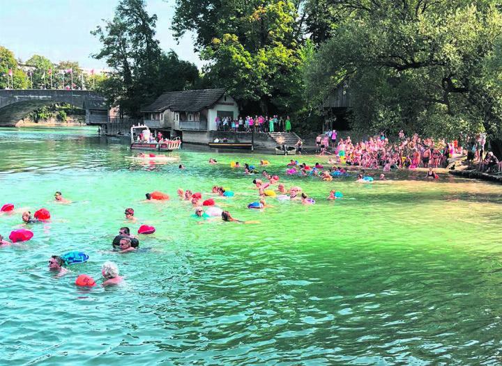 Die Wassertemperatur lag bei über 20 Grad. Foto: zVg