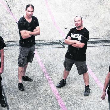 Zurück auf die grosse Bühne - Die Wohler Band Arise in der aktuellen Besetzung (v. l.): Michael Sigrist, Benjamin Bihr, Robin Andermatt, Patrick Gretler. Bild: pd