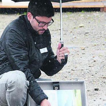 Platz für 500 neue Einwohner - Eine Zeitkapsel wurde an der Grundsteinlegung eingegraben. Bild: sab