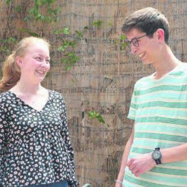 Zwei mit ganz vielen Talenten - Sarah Schönenberg und Marvin Kessler freuen sich über die Qualifikation. Bild: ake